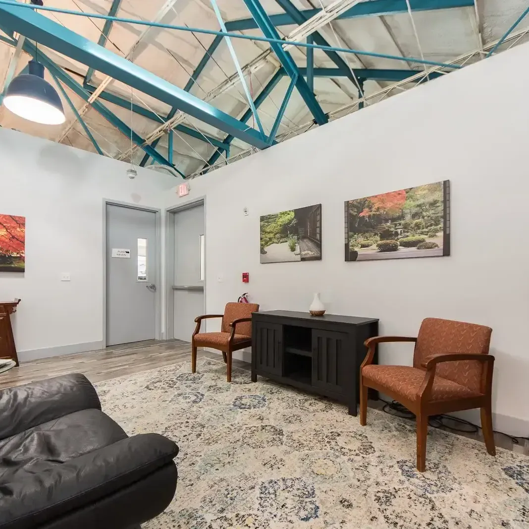 Main lobby of Whiskers Workspace in Southwest Florida.